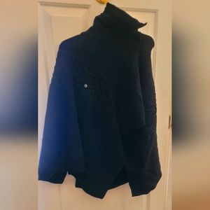 Brooks Brothers Knit Poncho sz L